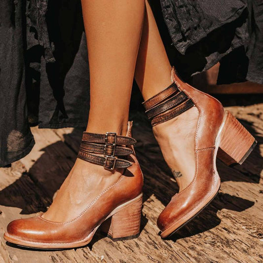 Camélia - Chaussures à talons vintage