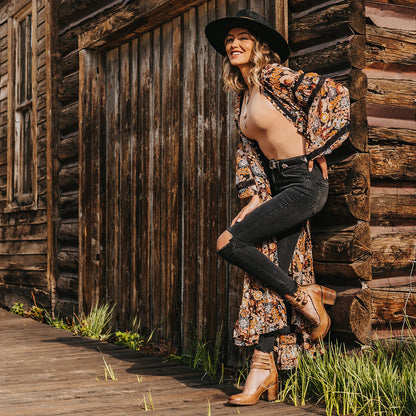 Camélia - Chaussures à talons vintage