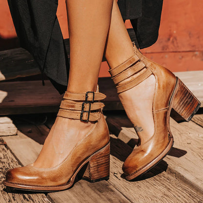 Camélia - Chaussures à talons vintage