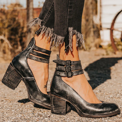 Camélia - Chaussures à talons vintage